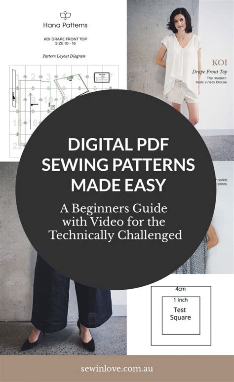 Pdf Sewing Patterns Made Easy A Beginners Guide For The Technically Challenged Sew In Love