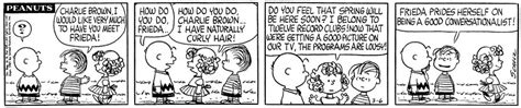 Peanuts Out Of Context On Twitter Fun Fact Frieda First Debuted In