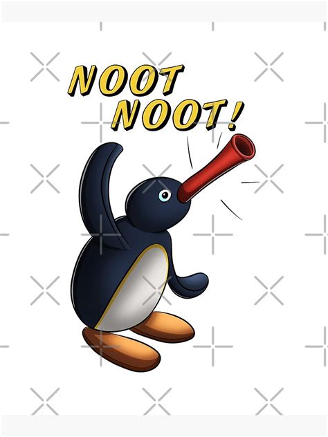 Penguin Noot Noot Poster By Samer11 Redbubble