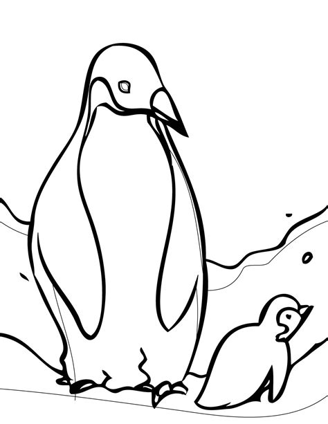 Penguins Coloring Pages Free Printable Penguin Coloring Sheets