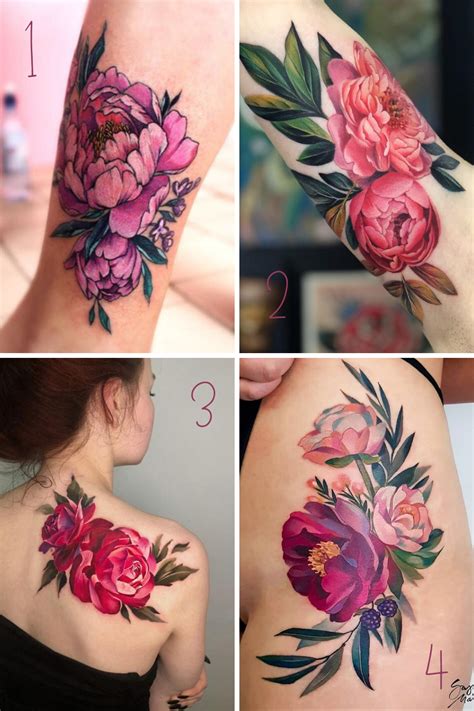 Timeless Beauty: Peony Flower Tattoo Designs