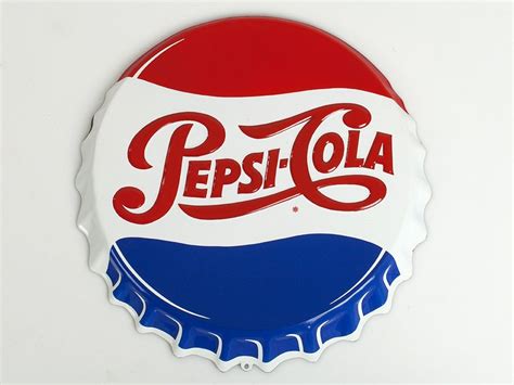 Pepsi Cola Bottle Cap Sign Pepsi Logo Pepsi Great Logos