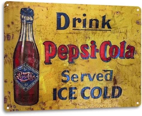 Pepsi Cola Man 5 Cent Pop Cola Soda Advertising Retro Wall Decor Metal Tin Sign 17 26 Picclick Uk