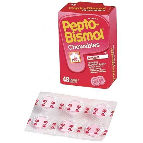 Pepto Bismol Stomach Relief 262Mg Pk48 M4043 Zoro