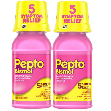 Pepto Bismol Symptom Relief Of Gas Nausea Heartburn Indigestion