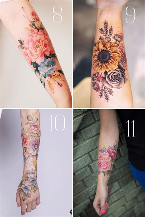 Perfect Flower Forearm Tattoo Ideas For Women Tattoo Glee