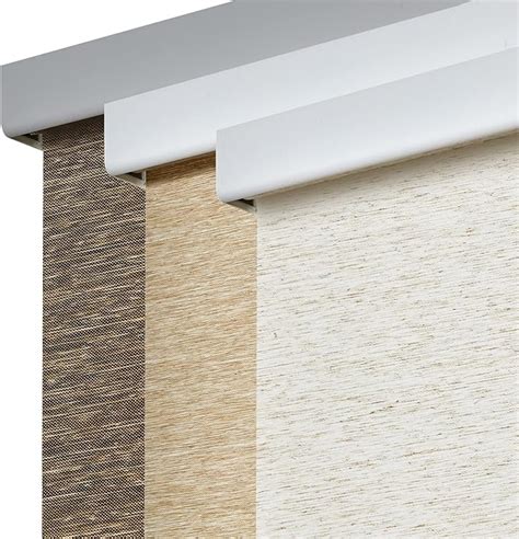 Persilux Custom Size Free Stop Shades With Valance Natural Woven