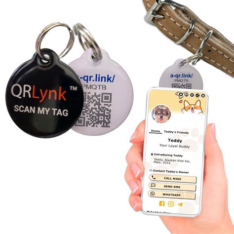 Personalized Custom Rfid Tags Metal Id Qr Code Pet Tag For Dogs Cats