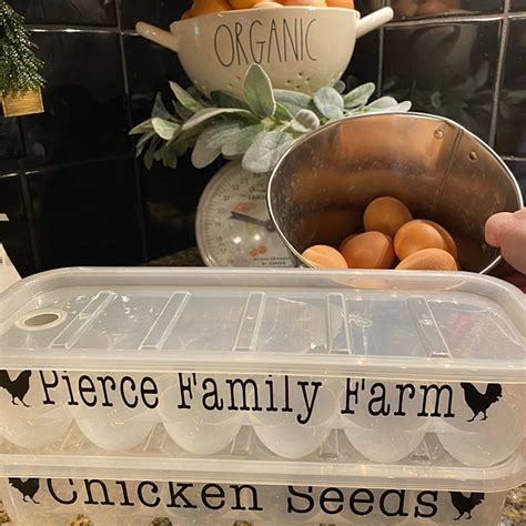 Personalized Egg Cartons Chicken Coop Reusable Custom Egg Etsy