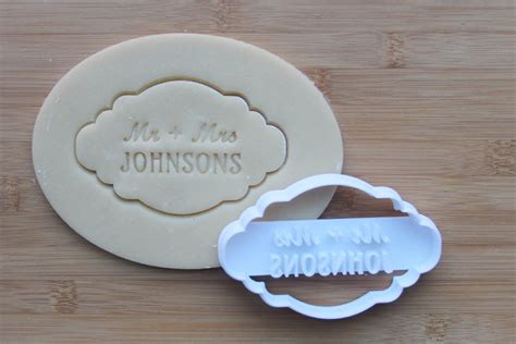 Personalized Name Cookie Cutter 3D Printed Wedding Cookie Etsy