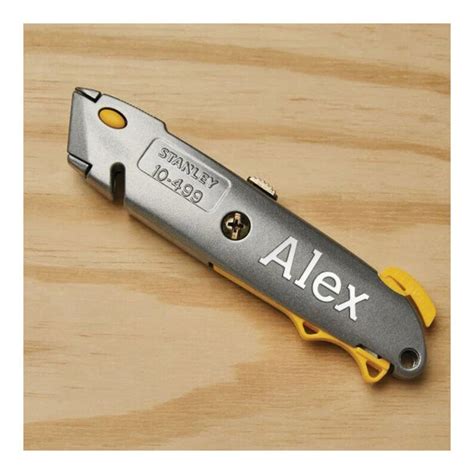 Personalized Stanley Box Cutter Utility Blade Knive Tool Tools Etsy