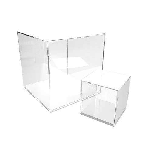 Perspex Acrylic Display Case Cube Amp Base