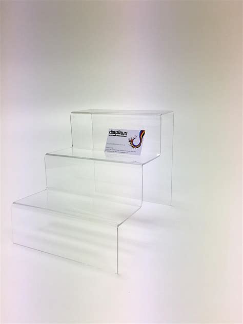 Perspex Acrylic Three Tier Step Display Platforms