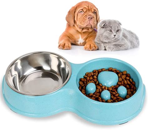 Pet Slow Feeder Dog Bowl Pet Feeding Bowls Cat Dog Slow Down Feeders Bowls For Pets