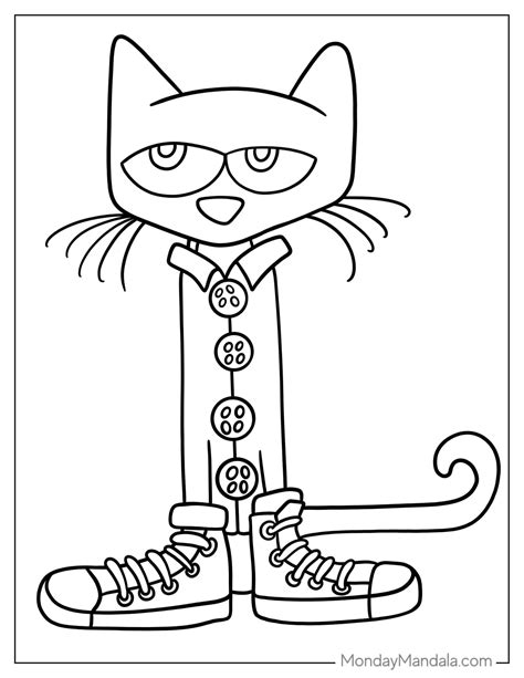 Pete The Cat Coloring Pages (100% Free Printables)