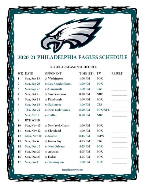 5 Ways to Get Your Eagles Schedule