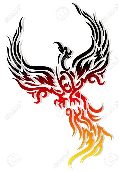 Phoenix Rising From The Ashes Drawing Free Download On Clipartmag