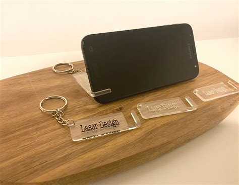 Phone Stand Keyring File For Laser Cutting Four Sizes Phone Stand Svg Phone Holder Phone