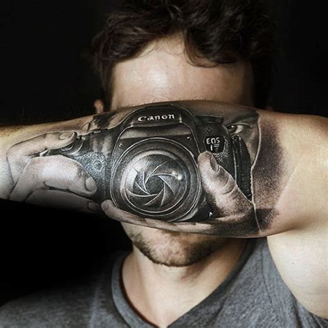 Photographer Camera Tattoo Designs for Photo Enthusiasts