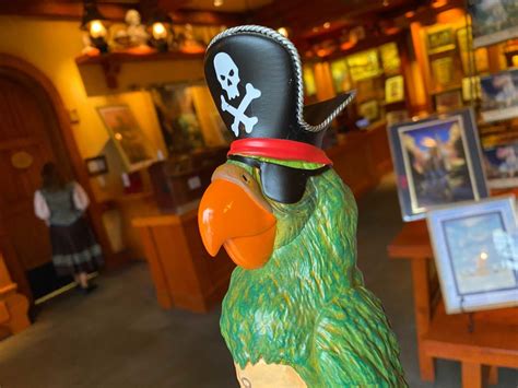 Photos New 50Th Anniversary Pirates Of The Caribbean Peg Leg Pete Parrot Figure At Walt Disney