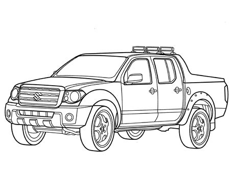 Pickup Truck Coloring Pages Printable At Getcolorings Com Free