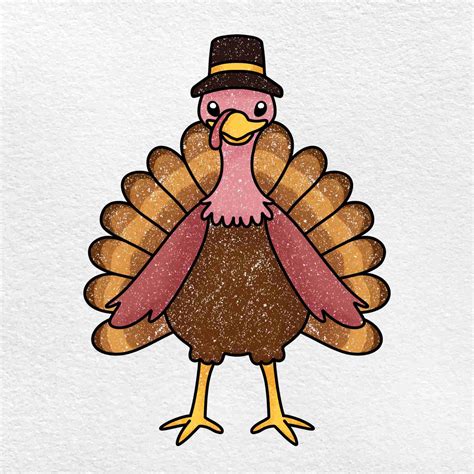 Picture Of A Turkey Drawing