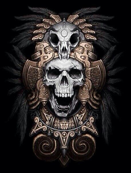 Pin By Alena Kuznetsova On Skull Aztec Tattoo Tattoos Skull Art