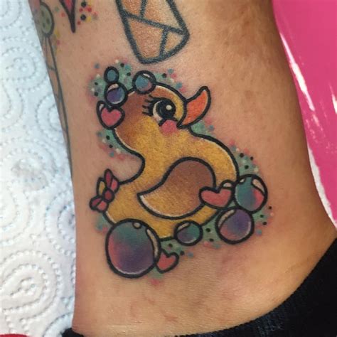 Pin By Allison On Tattoos Kawaii Duck Tattoos Seashell Tattoos