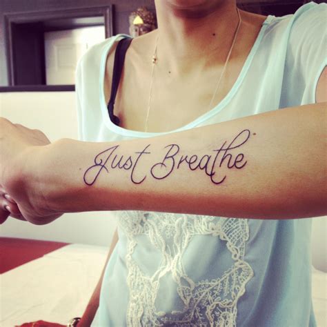 Pin By Court M On Tattoos Just Breathe Tattoo Breathe Tattoo Tattoo Designs Wrist