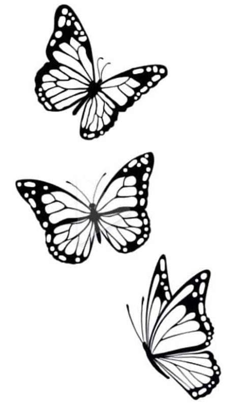 Pin By Fernando Yucra On Peonias Butterfly Tattoo Stencil Small