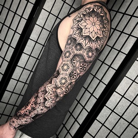 Pin By H A On Art Deco Geometric Sleeve Tattoo Tattoo Sleeve Designs Tattoos For Guys