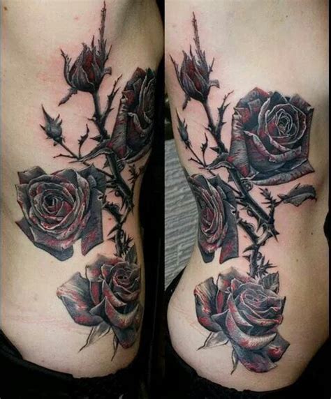 Pin By Manda On Tattoo Ideas Dark Roses Tattoo Rose Vine Tattoos Black Rose Tattoos