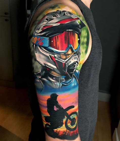 Pin By Sherry Crickenberger On Right Arm Motocross Tattoo Bike