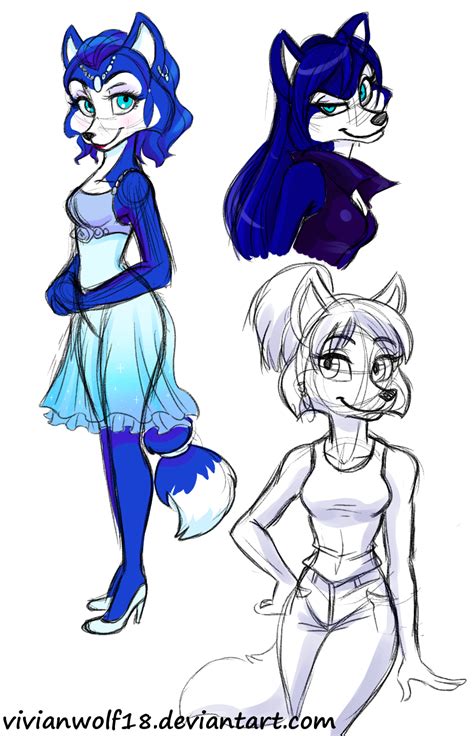 Pin By Sweet Anime On Krystal Fox Reference Images Furry Art Art Character