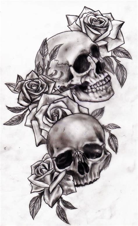 Pin De Dazu Em Skull Tattoos Tatuagem De Caveira E Flores Desenho Para Tatuagem De Caveira