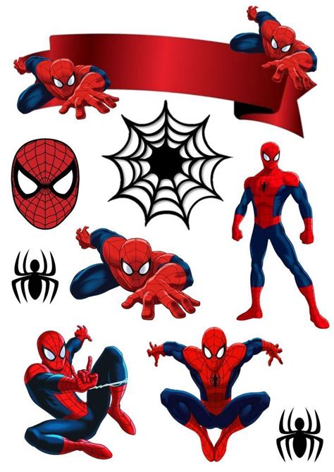 Pin Em Toppers Tartas Para Imprimir In 2022 Spiderman Cake Topper