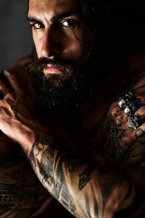 Pin On Bearded Men With Tattoos