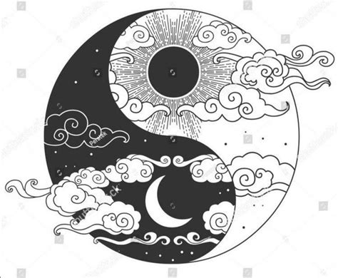 Pin On Tattoo Graphic Design Elements Yin Yang Art Art Drawings