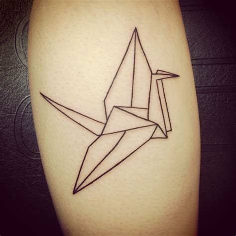 Pin On Tattoos Paper Crane Tattoo Crane Tattoo Tattoos With Meaning