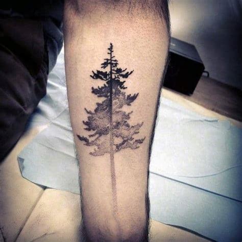 Pine Tree Tattoo Meaning Tree Line Tattoo Tree Tattoo Men Pine Tree Tattoo Tree Tattoos Tree