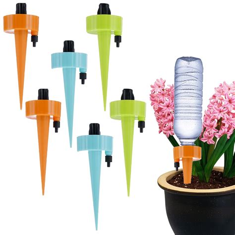 Plant Self Watering Spikes Devices 6 Pack Automatic Irrigation Equipment Plant Waterer With