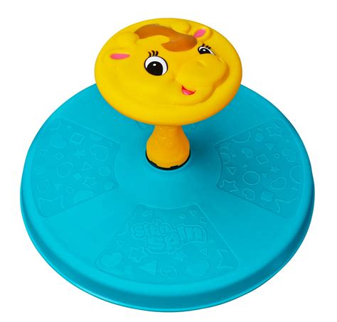 Playskool Giraffalaff Sit N Spin Classic Spinning Toy Blue And