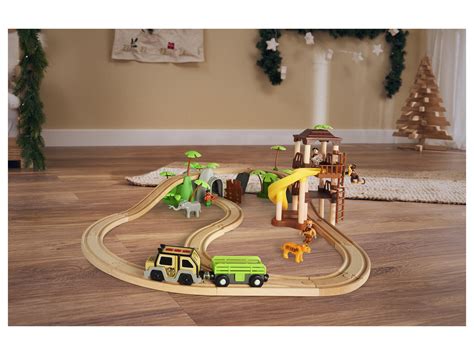 Playtive Set De Chemin De Fer En Bois City Express Lidl Trains