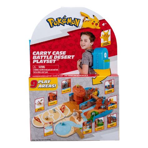 Pokemon Carry Case Battle Desert Playset Pokemon Figurer Lekset