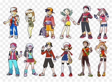 Pokemon Trainers Pokemon Red Original Design Hd Png Download 800X550 4769795 Pngfind