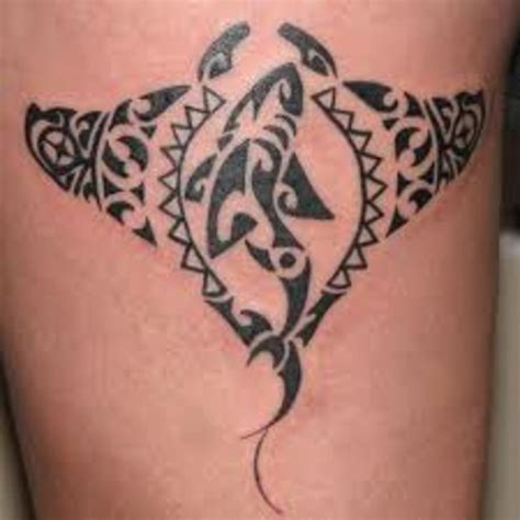 7 Polynesian Tribal Stingray Tattoo Design Ideas