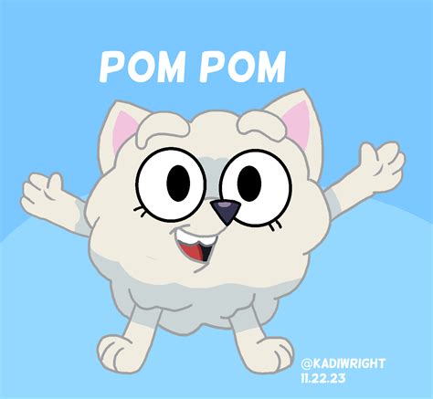 Pom Pom Art By Me R Bluey