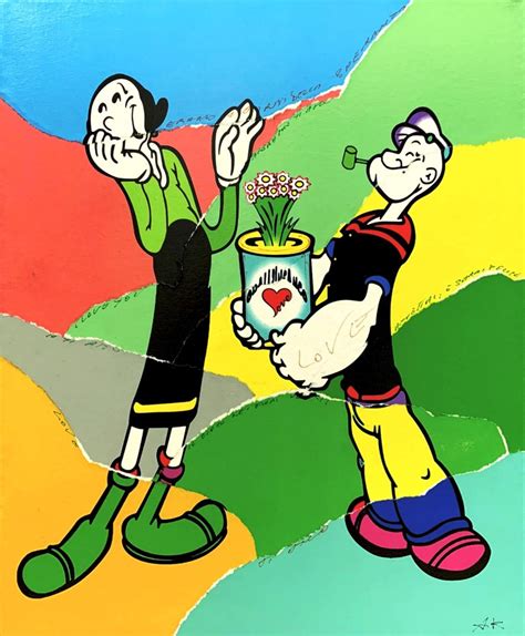 Popeye Love Olivia By Asnidy Kiarholi 2022 Painting Artsper