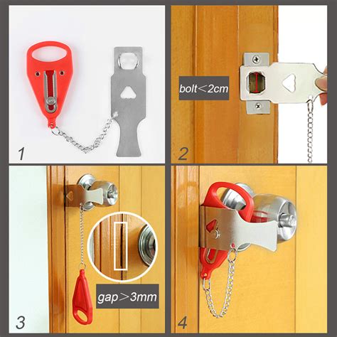 Portable Door Lock Travel Hotel Anti Theft Hardware Security Protection