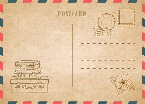 Free Postcard Printable Templates for Your Next Vacation